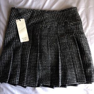 Vintage Plaid Knitted Skirt